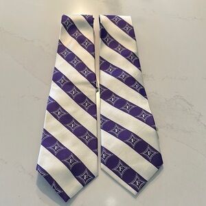 Furman University 100% Silk Neck Ties, Set of 2, EUC